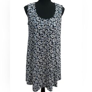 SJS Blue and White Floral Dress